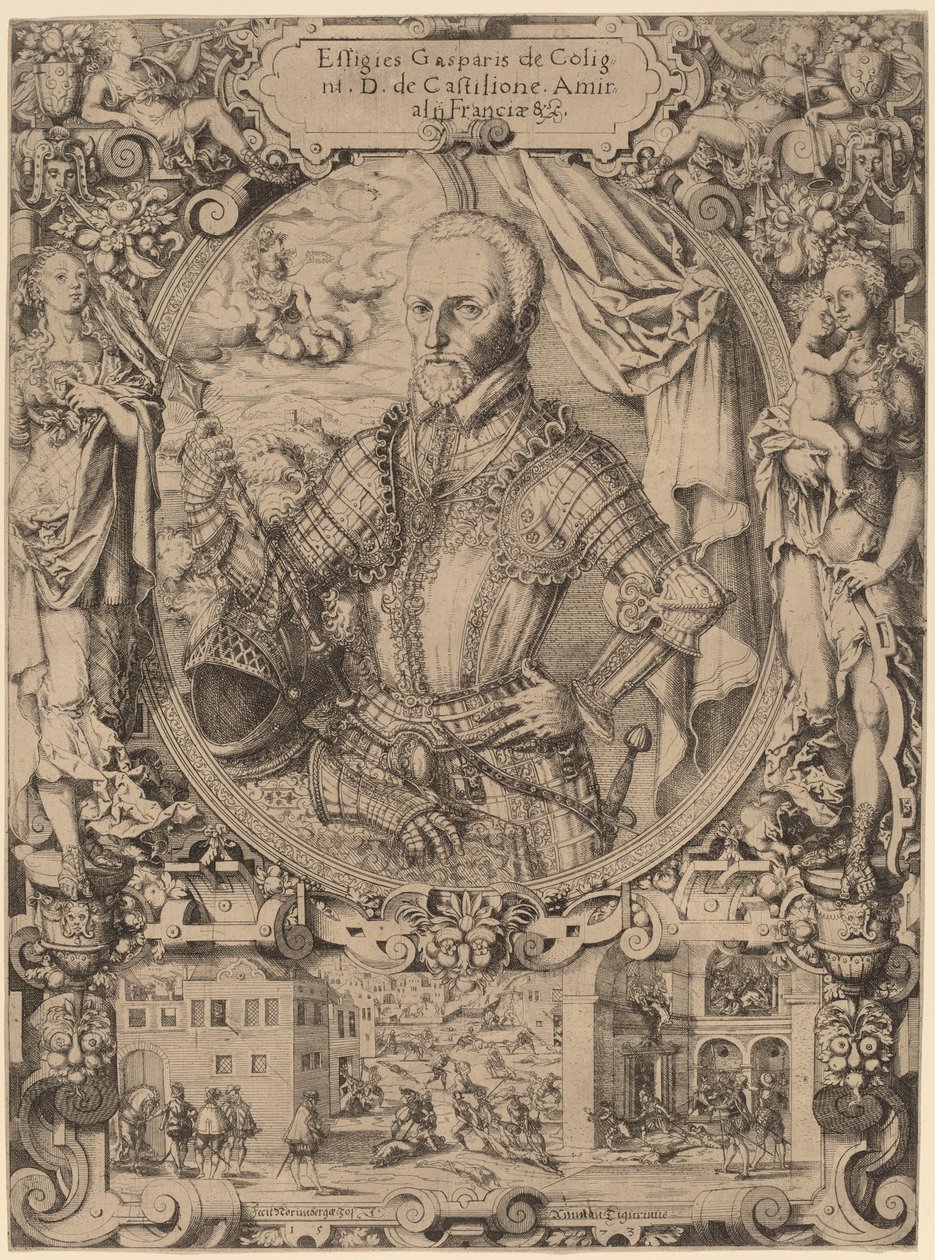 Gaspar de Coligny, 1573. tekijältä Jost Ammon