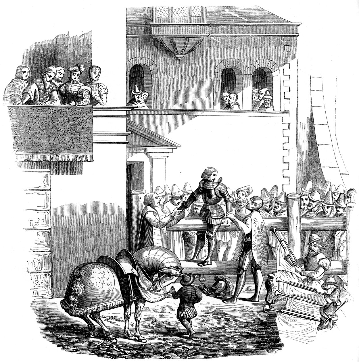 Ritarin kuluminen, 1565 1849. tekijältä Jost Ammon