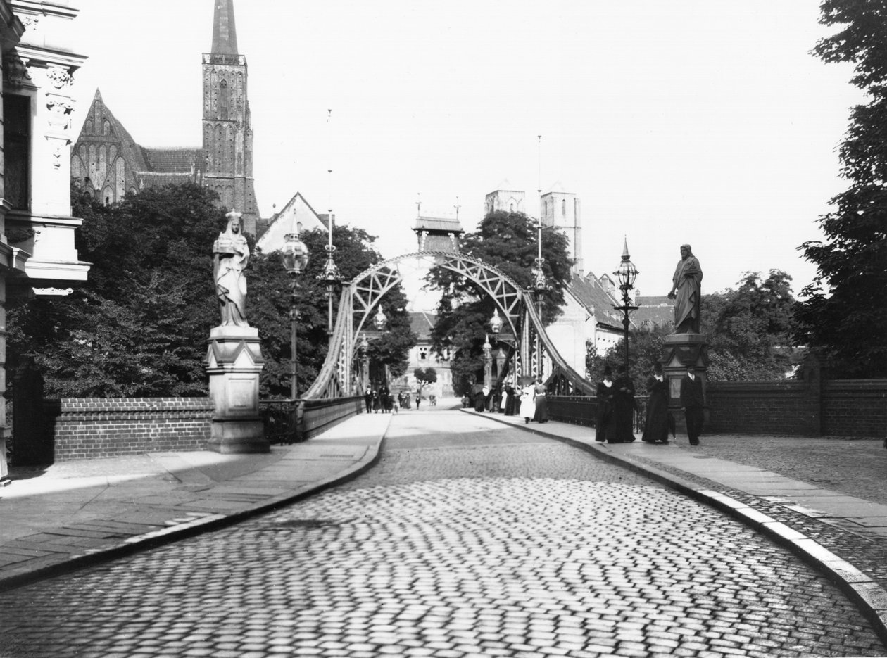 Katedraalin silta, Breslau (nykyisin Wroclaw) Puola, noin 1910. tekijältä Jousset