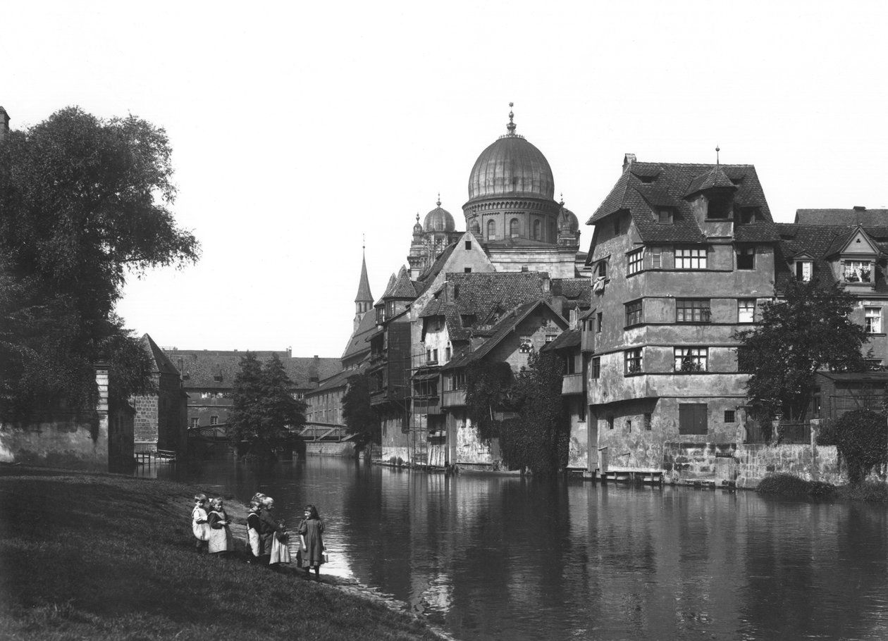 Nürnbergin synagoga, noin 1910 tekijältä Jousset
