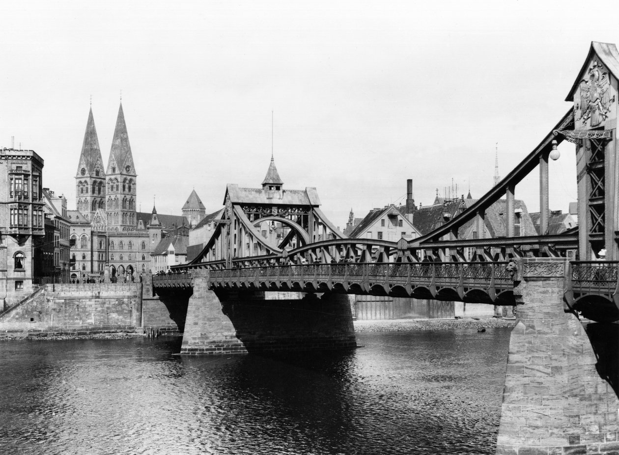 Weserin silta, Bremen, noin 1910 tekijältä Jousset