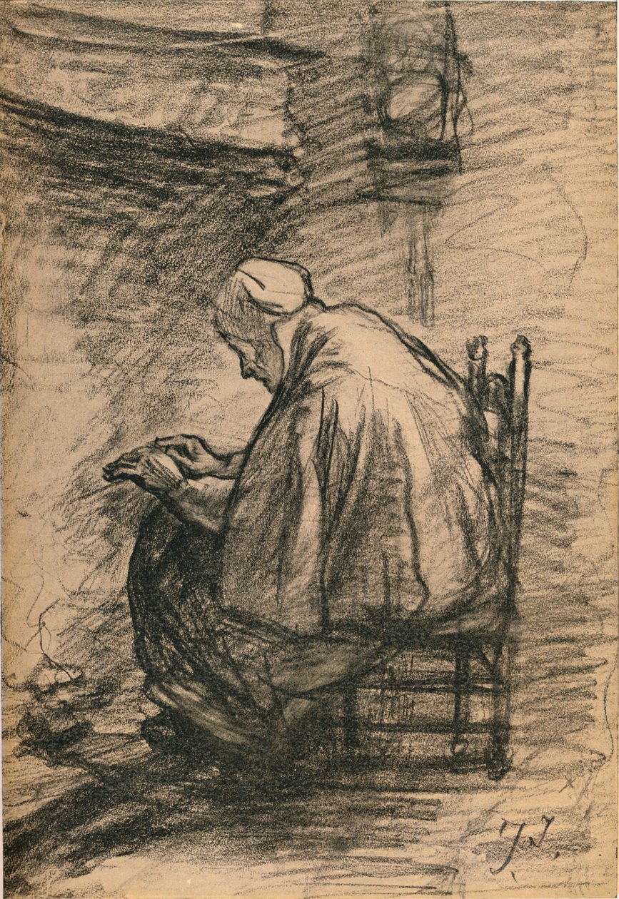 Tutkimus kunniakkaalle vanhukselle c1881 tekijältä Jozef Israëls