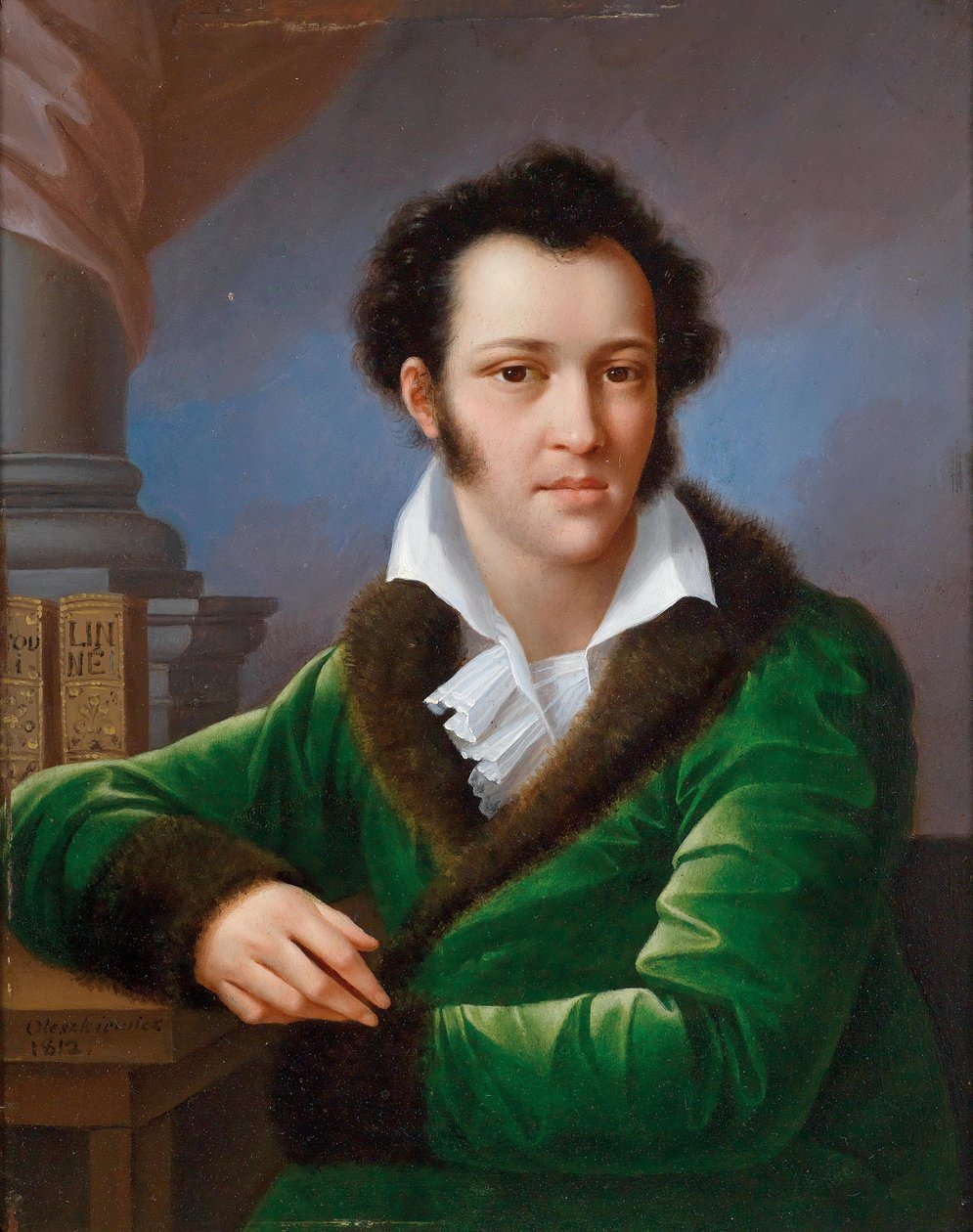 Kreivi Fjodor Ivanovitš Tolstoin muotokuva 1782-1846, joka tunnetaan amerikkalaisena, 1812. tekijältä Jozef Oleszkiewicz