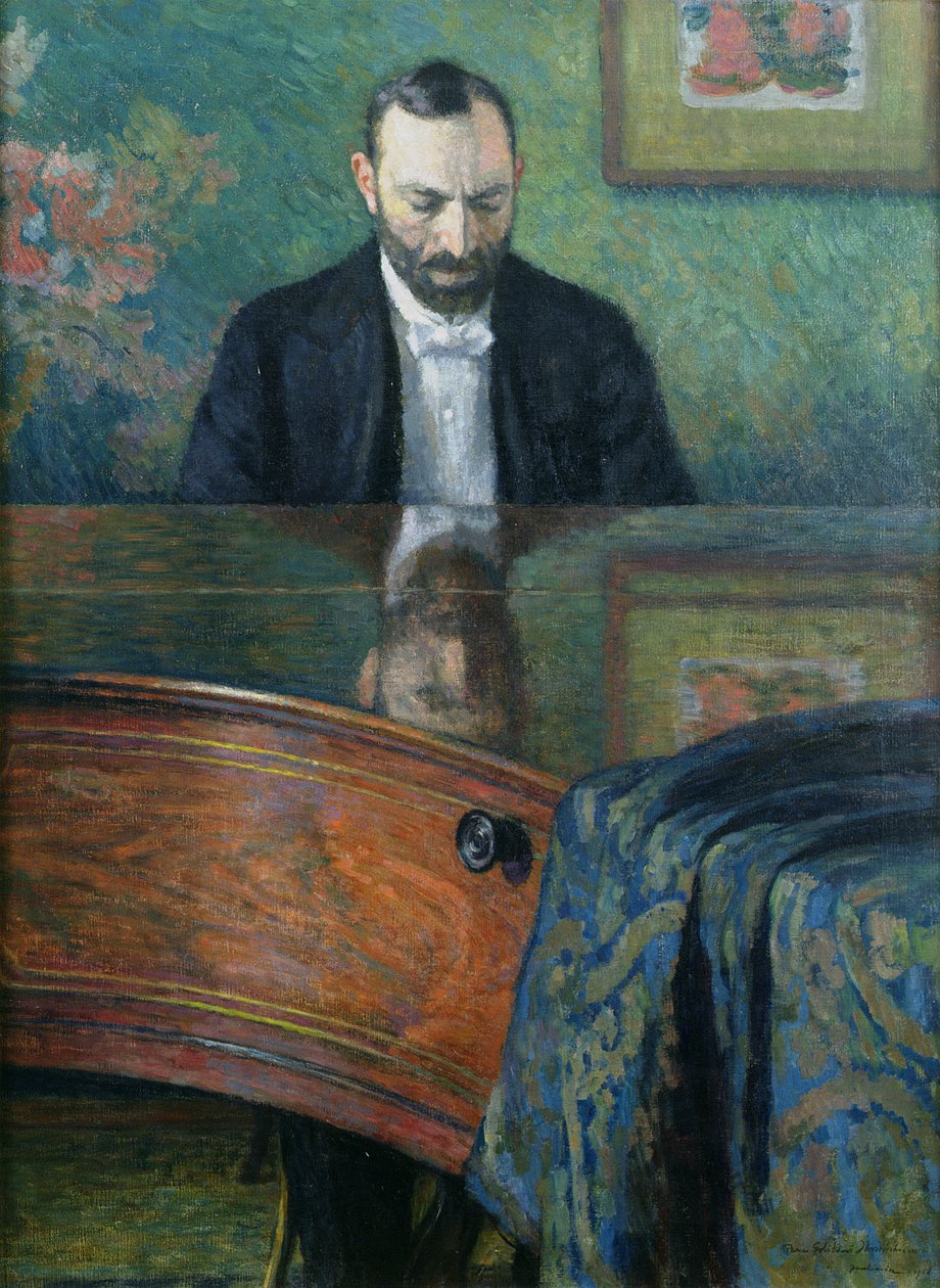 Feliks Jasienski (1861-1929) pianolla, 1908 tekijältä Jozef Pankiewicz
