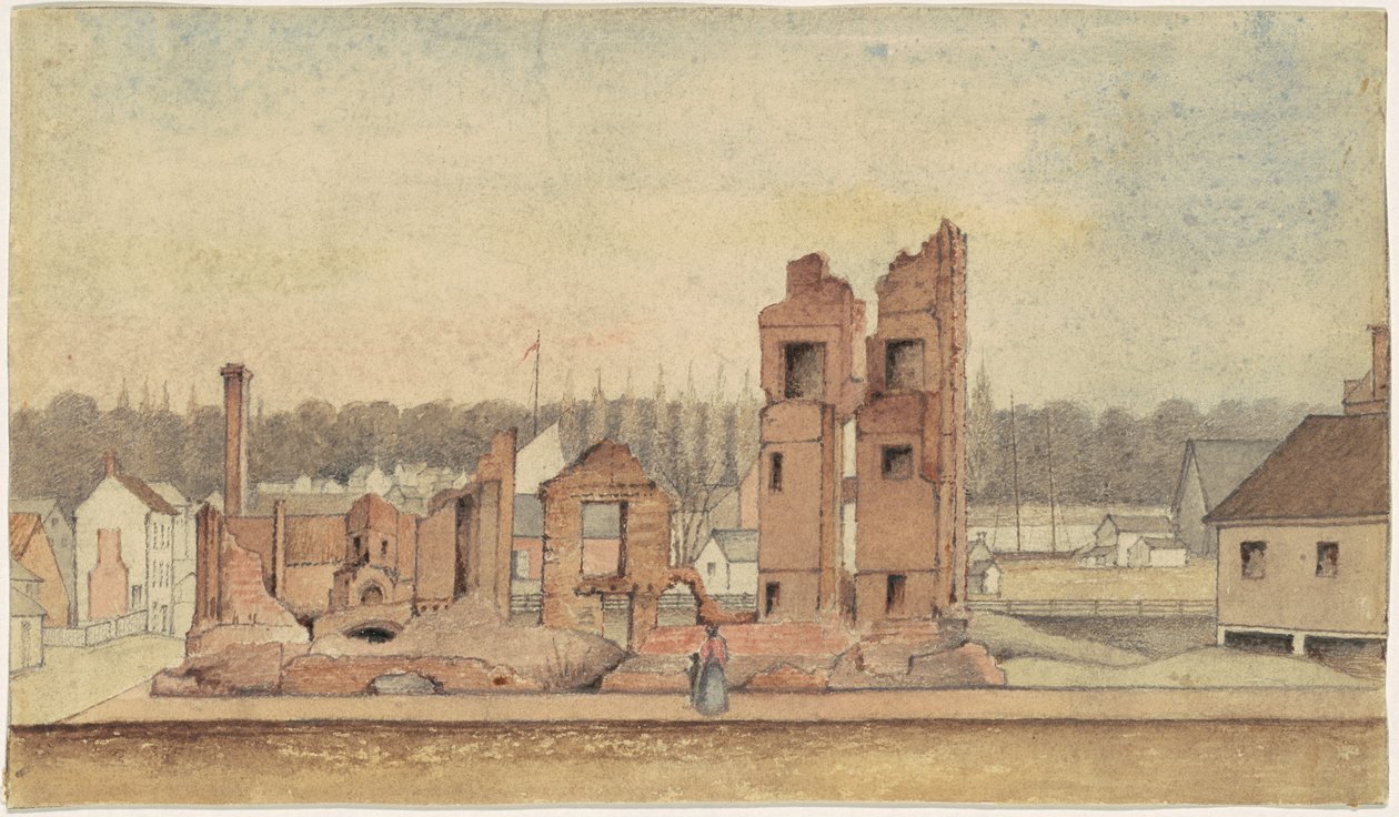 Ruins of a Tavern, Petersburg, Virginia tekijältä Jr. William Skinner Simpson