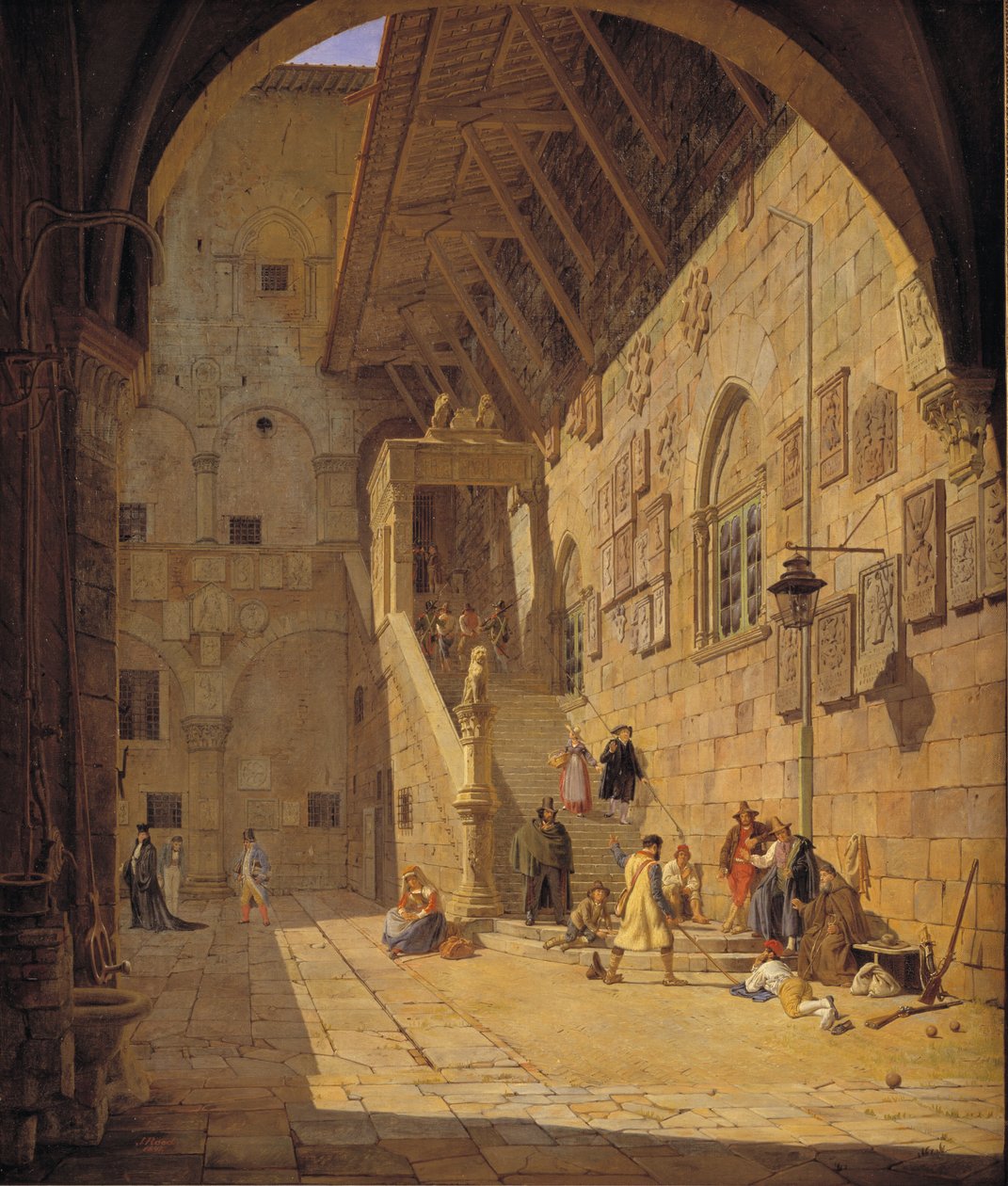 Palazzo del Bargellon sisäpiha. Firenze tekijältä Jørgen Roed