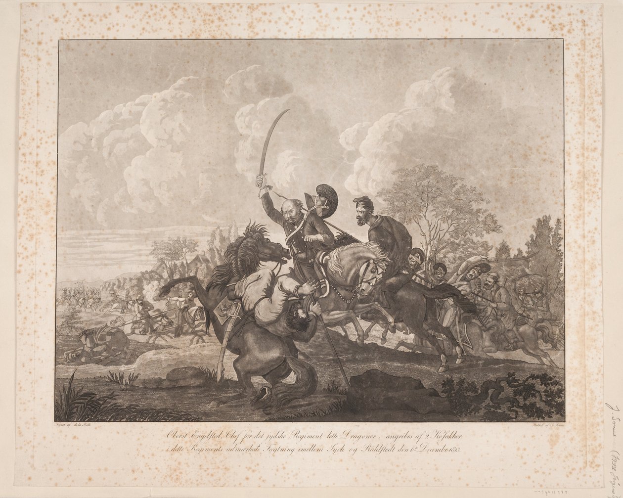 Eversti Engelsted Rahlstedtin taistelussa 1813 tekijältä Jørgen V. Sonne