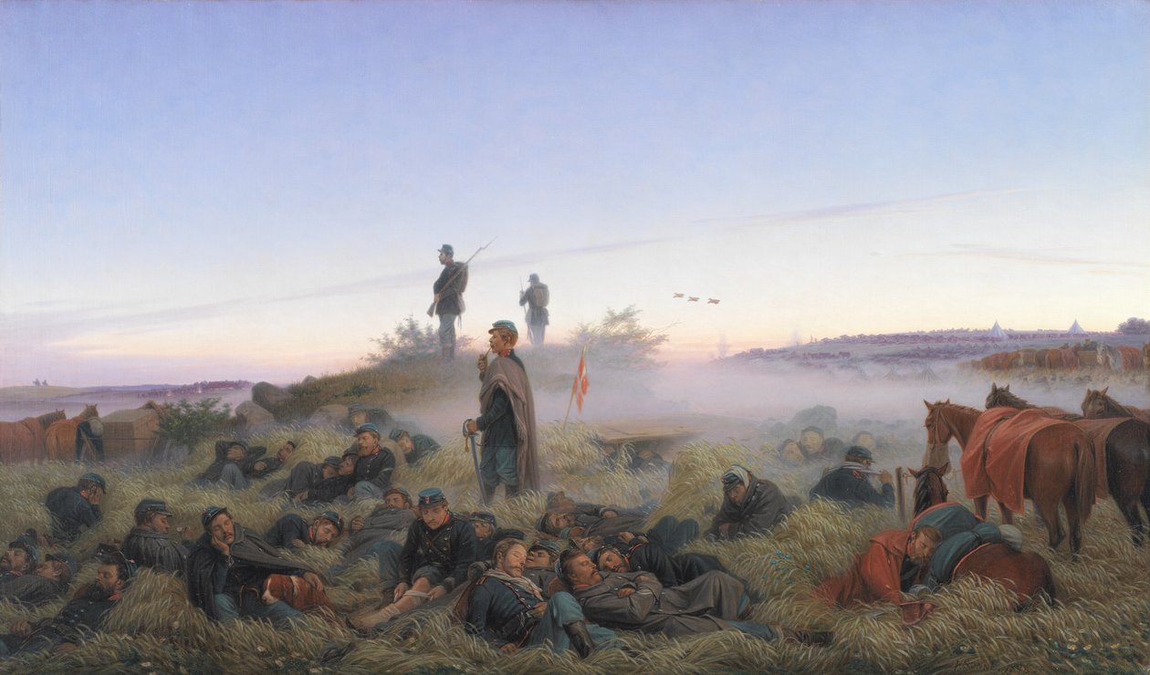 Istedin taistelun jälkeinen aamu 25. heinäkuuta 1850 tekijältä Jørgen V. Sonne