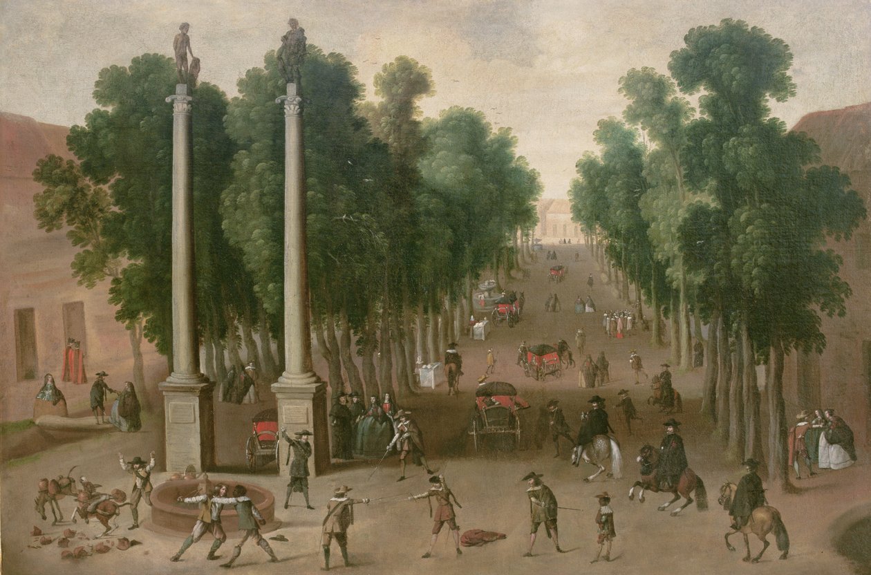 Kauppatori Sevillassa, noin 1650 tekijältä Juan Bautista Martinez Del Mazo