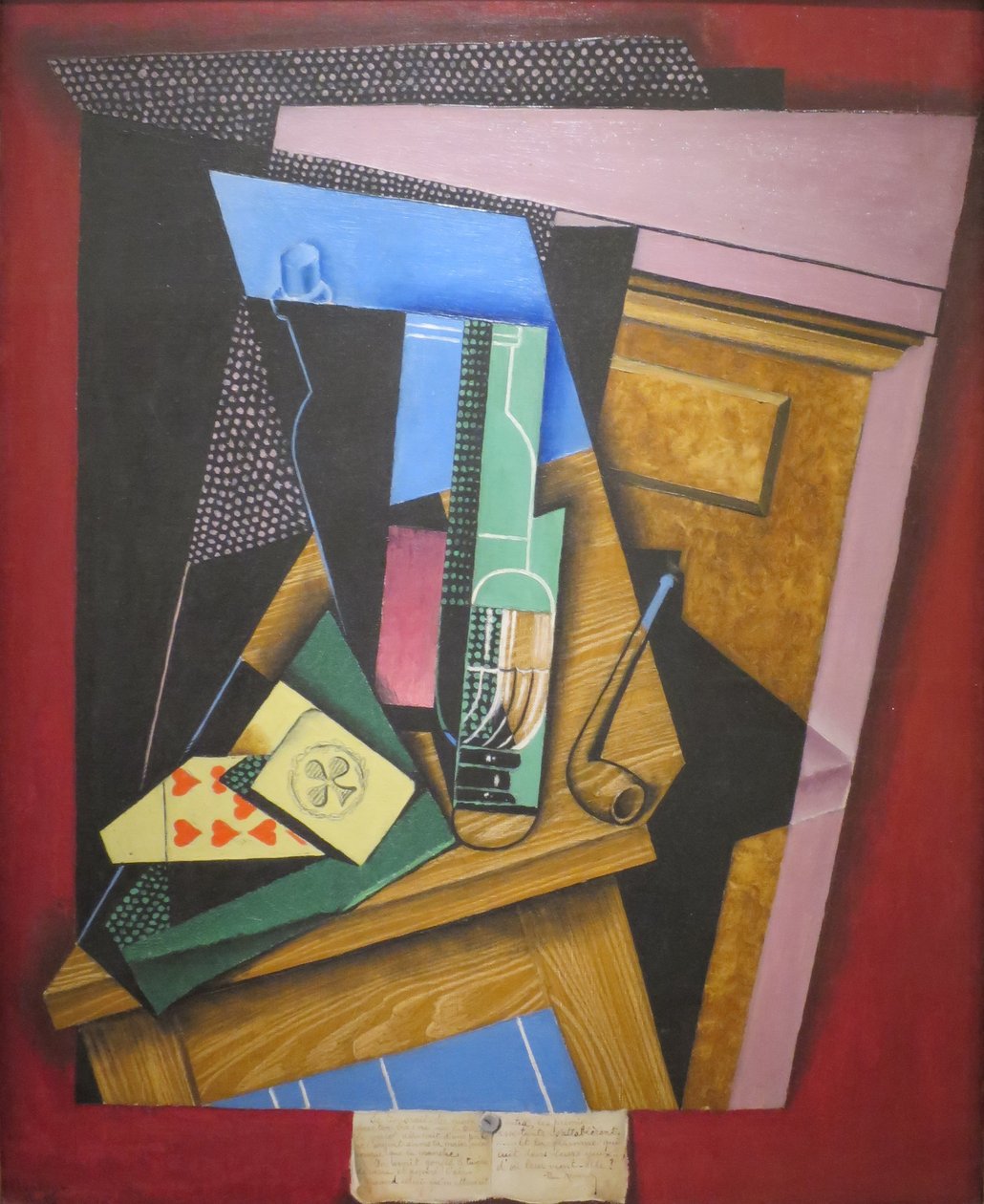 Asetelma runon kanssa tekijältä Juan Gris