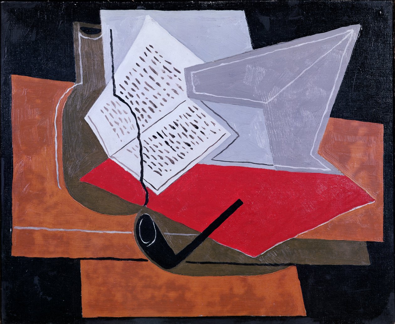Kulho ja kirja tekijältä Juan Gris