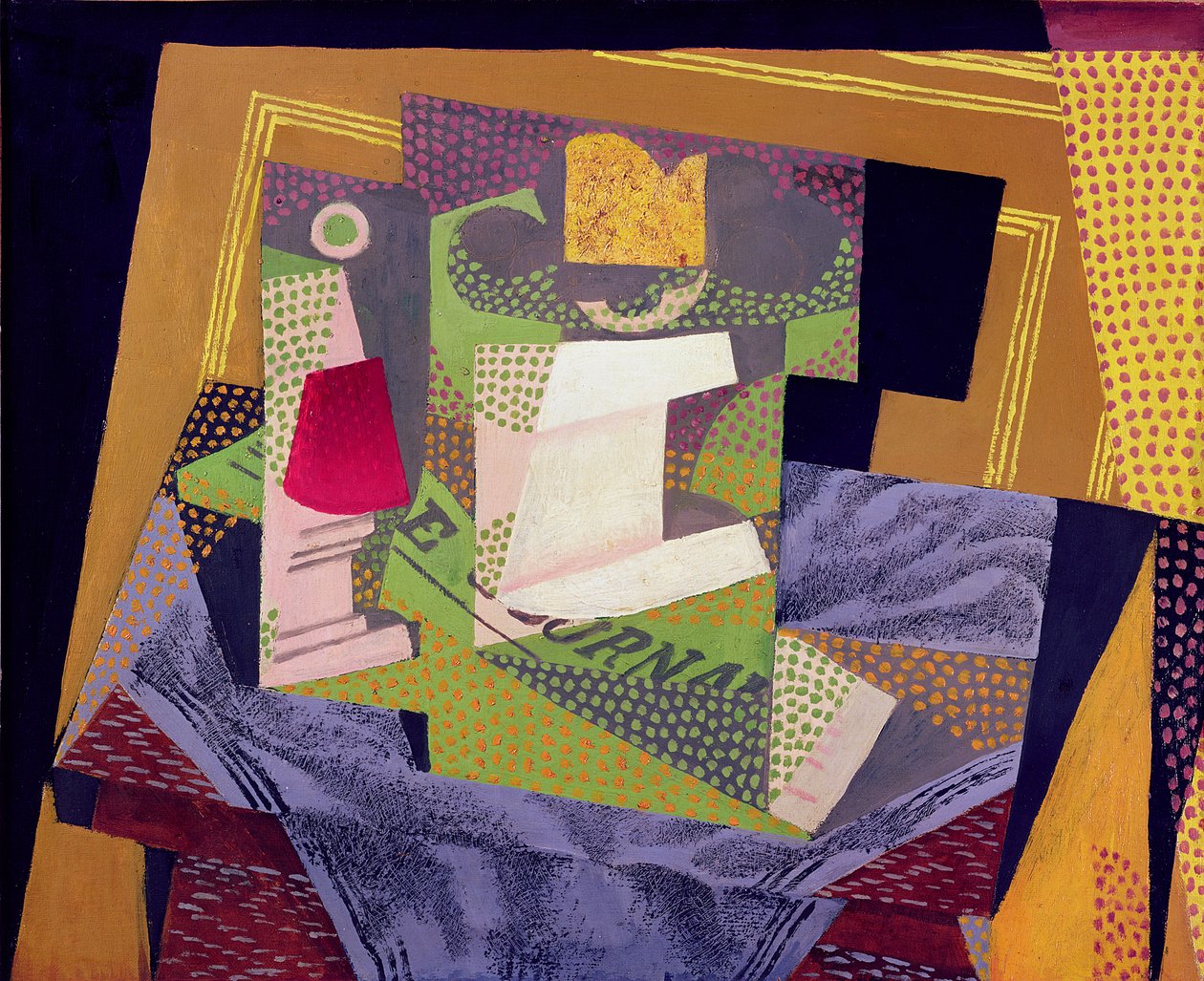 Sävellys pöydällä, 1916 tekijältä Juan Gris