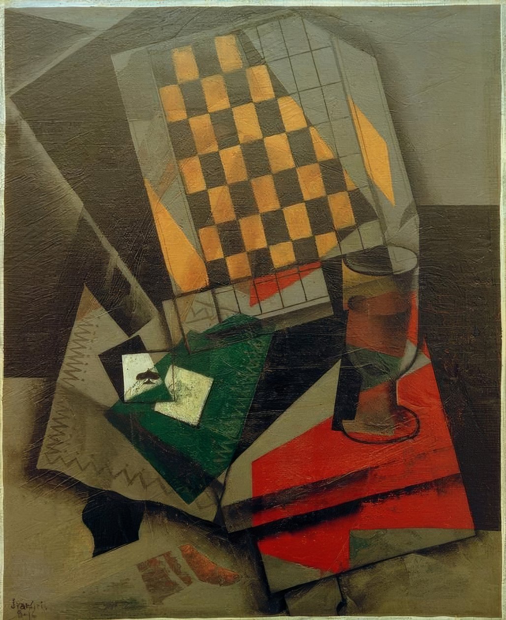 Damier et Cartes à Jouer tekijältä Juan Gris