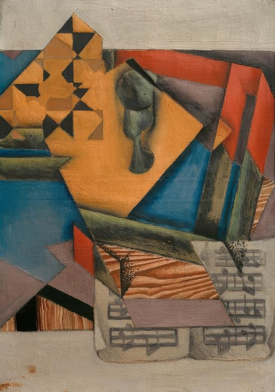 Das Notenblatt tekijältä Juan Gris