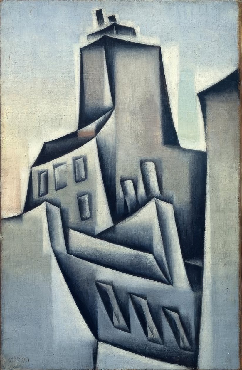 Häuser Pariisissa tekijältä Juan Gris