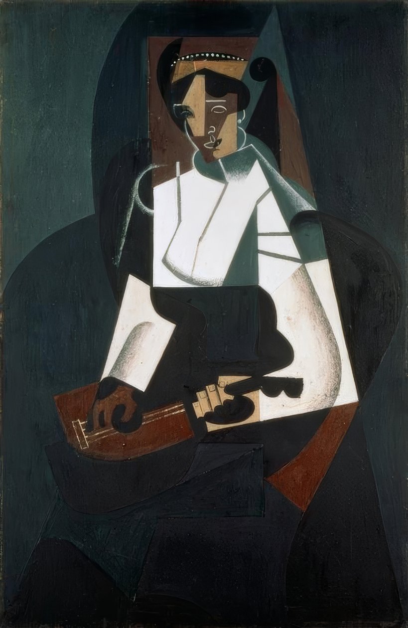 La femme à la mandoline tekijältä Juan Gris