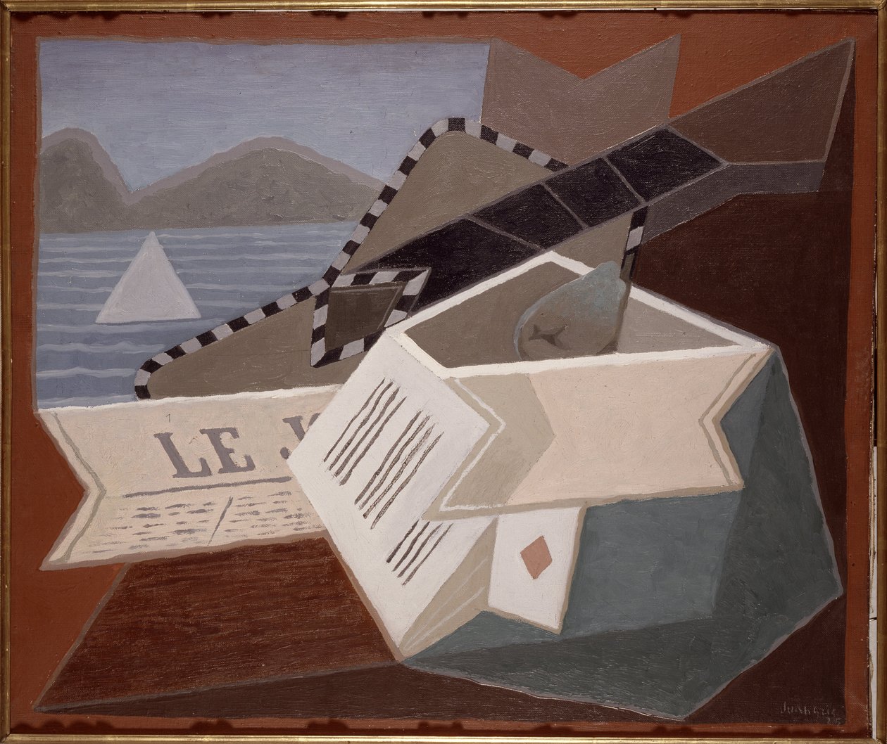 Kitaraa meren äärellä tekijältä Juan Gris