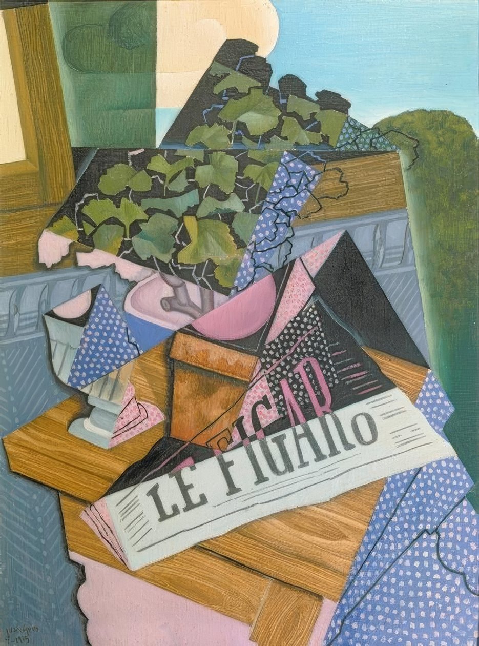 Le pot de géranium tekijältä Juan Gris