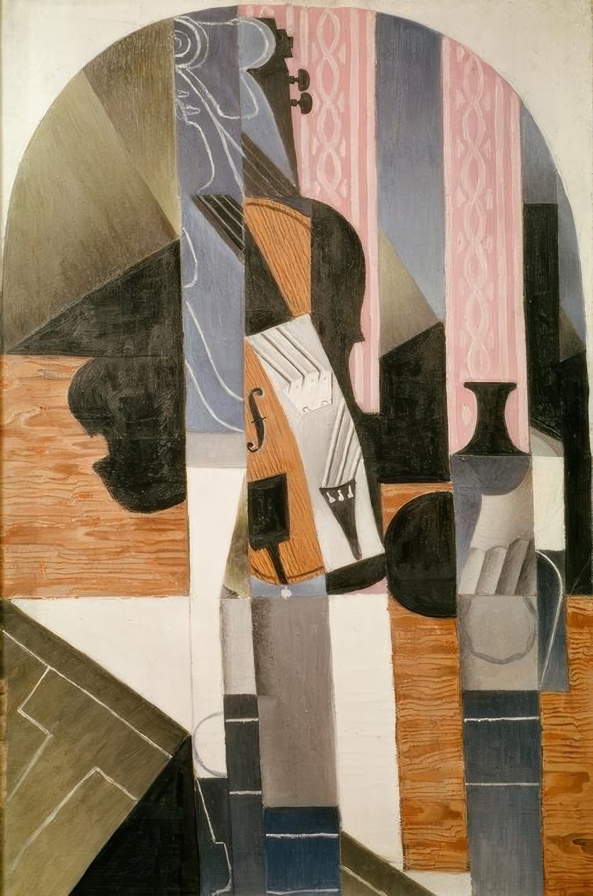 Nature morte. Le viulon tekijältä Juan Gris