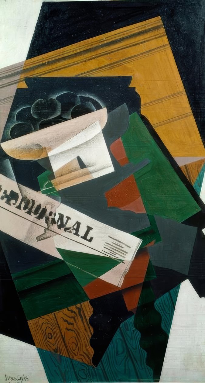 Nature morte au -lehti tekijältä Juan Gris
