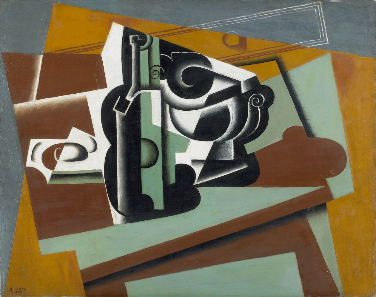 Asetelma, 1917 tekijältä Juan Gris