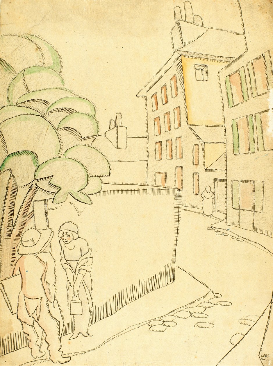Katu Montmartressa tekijältä Juan Gris