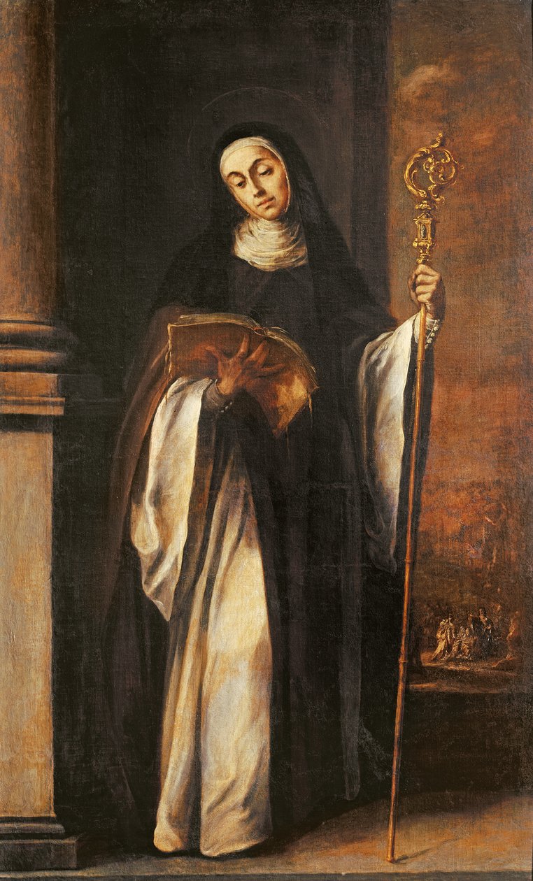 St. Paula tai Abbess, 1655 tekijältä Juan de Valdes Leal