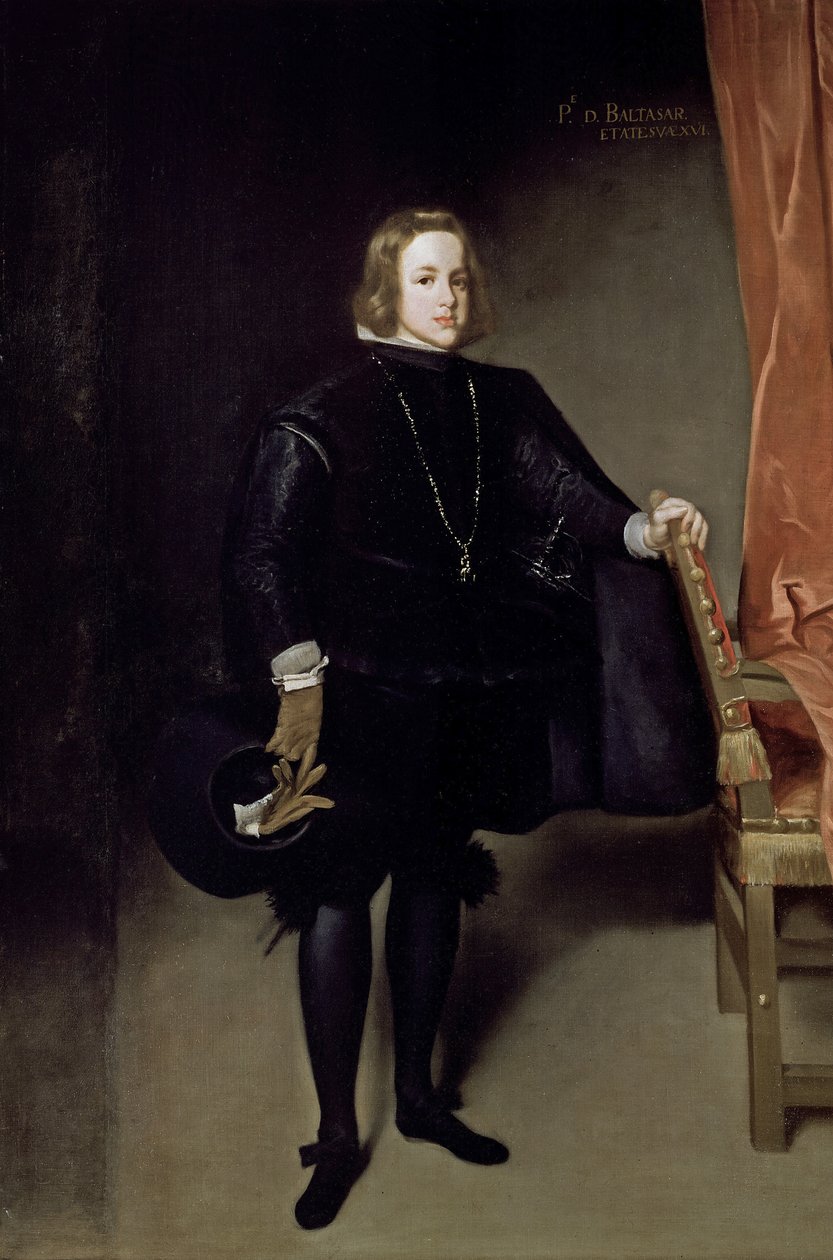 Prinssi Balthasar Charlesin muotokuva, 1645 tekijältä Juan Bautista Martinez Del Mazo