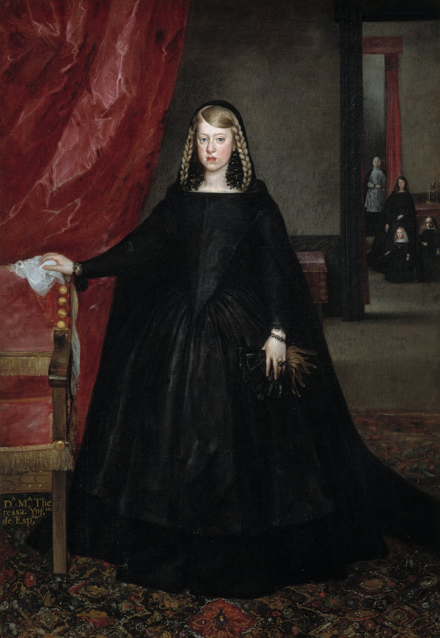Infanta Margaret Theresan muotokuva 1651-1673, n. 1665-1667 tekijältä Juan Bautista Martinez Del Mazo