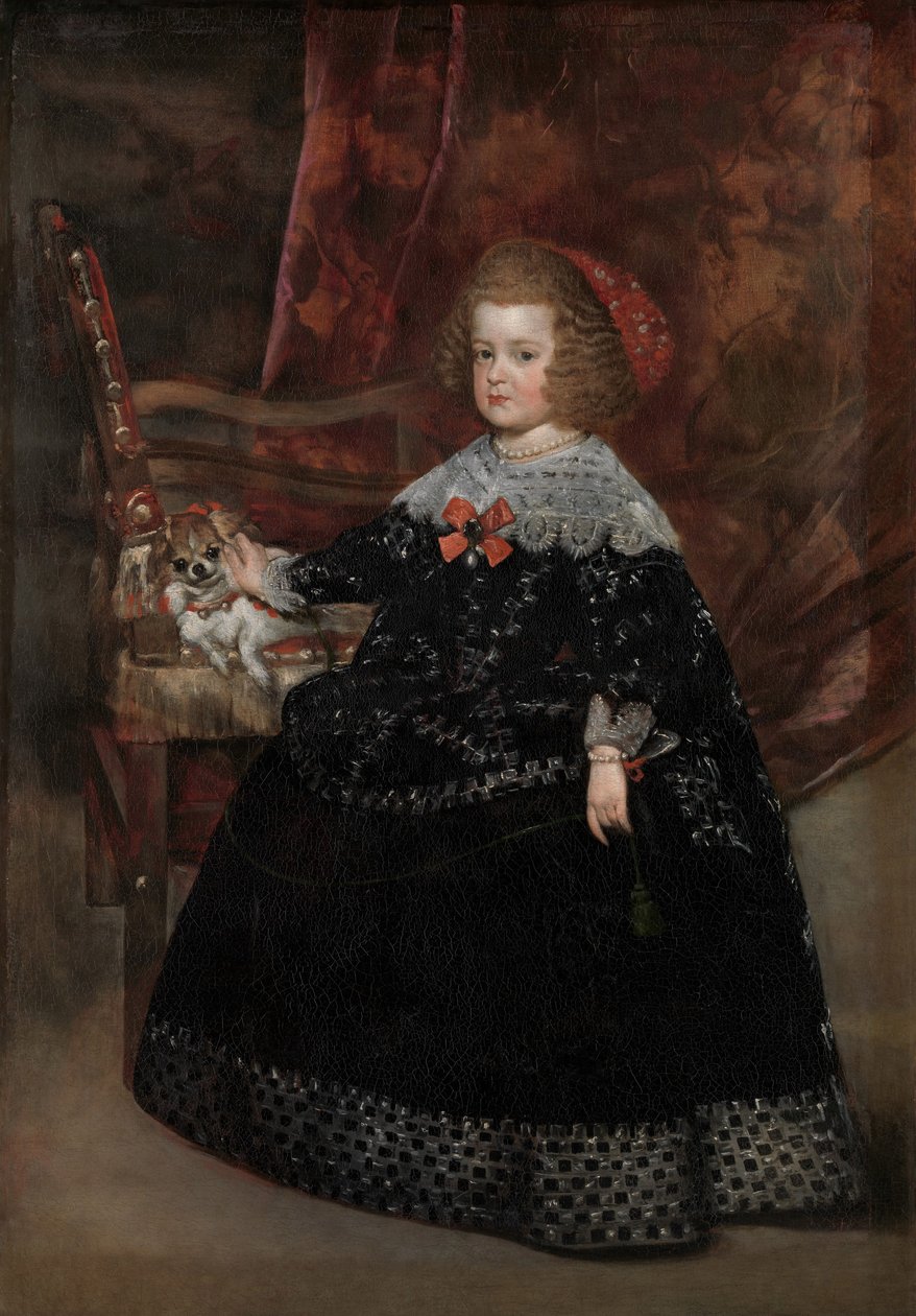 Maria Teresa, Espanjan lapsi, n. 1645 (öljy kankaalle) tekijältä Juan Bautista Martinez Del Mazo