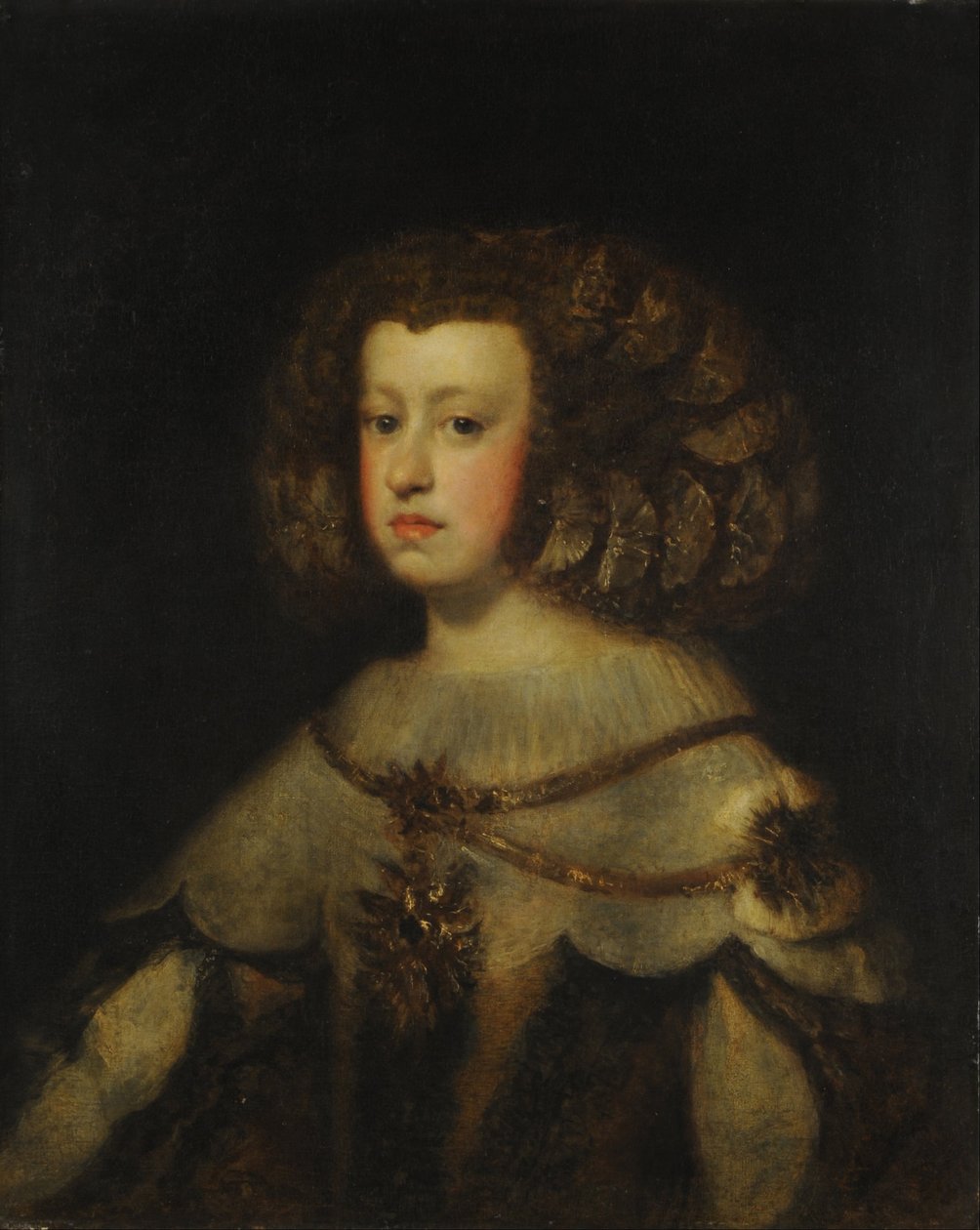Espanjalaisen Infanta Maria Theresan muotokuva (öljy kankaalle) tekijältä Juan Bautista Martinez Del Mazo