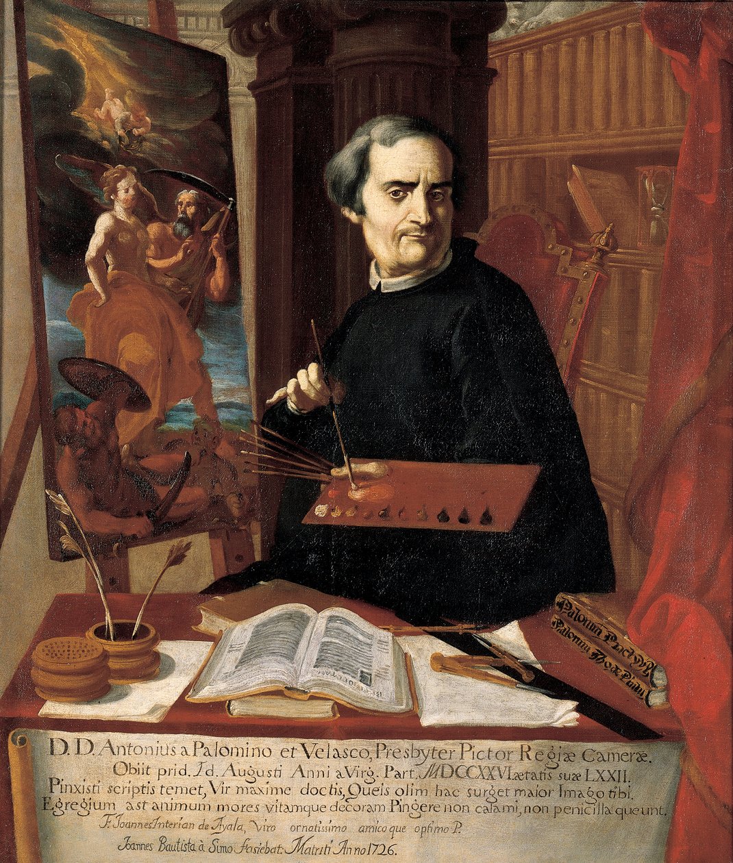 Acisclo Antonio Palomino de Castro y Velascon muotokuva tekijältä Juan Bautista Simo
