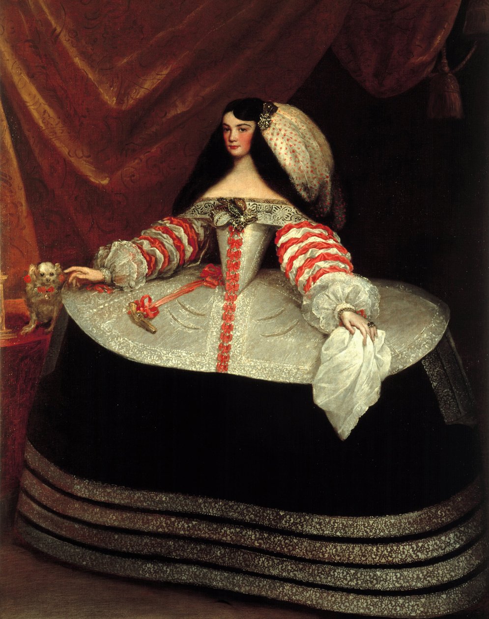 Inés de Zúñiga, Monterreyn kreivitär, 1660-1670 tekijältä Juan Carreño de Miranda
