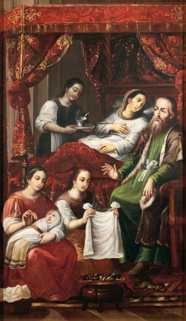 Marian syntymä, kirjoittanut Juan Correa (noin 1646-1716) tekijältä Juan Correa