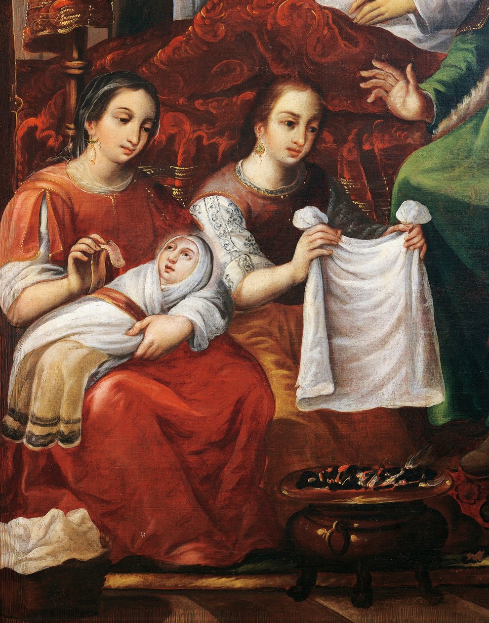 Marian syntymä, Juan Correa (noin 1646-1716), Yksityiskohta tekijältä Juan Correa