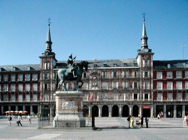 Näkymä Plaza Mayorille, n. 1619 (kuva) tekijältä Juan Gomez de Mora