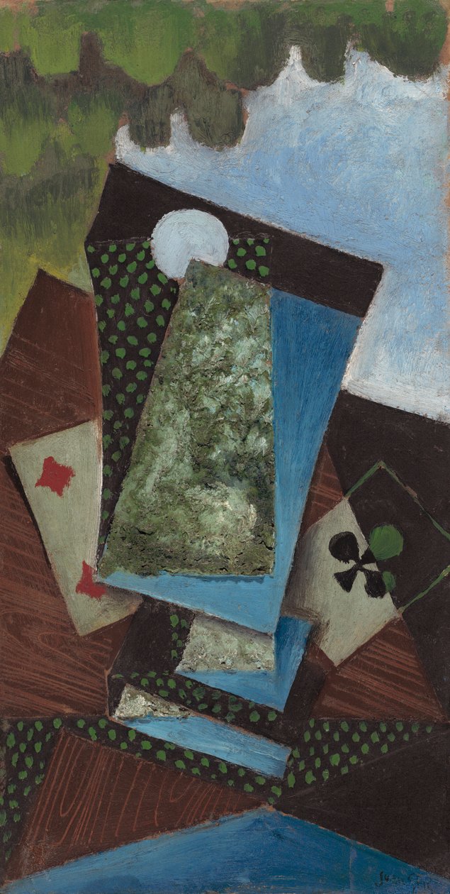 Risti ässä ja ruutunelonen, 1912 tekijältä Juan Gris