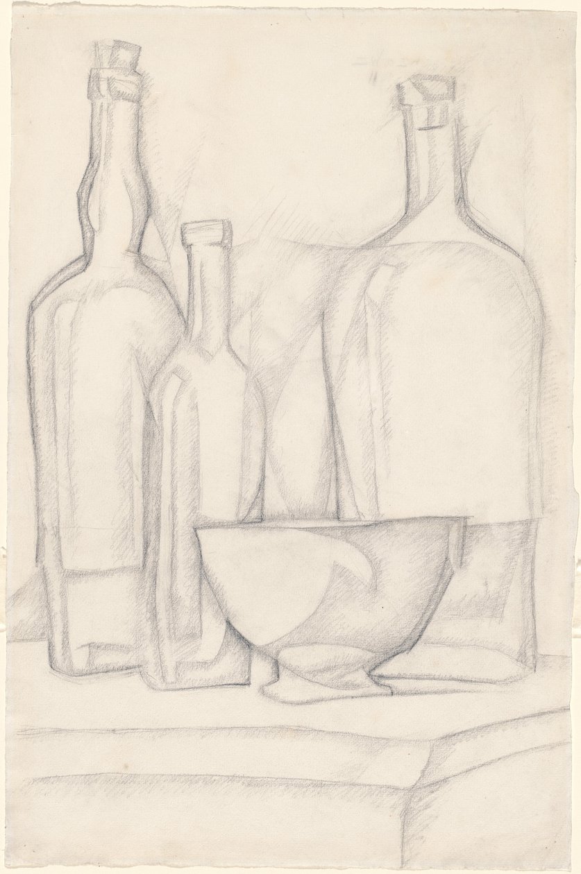 Pullot ja kulho tekijältä Juan Gris