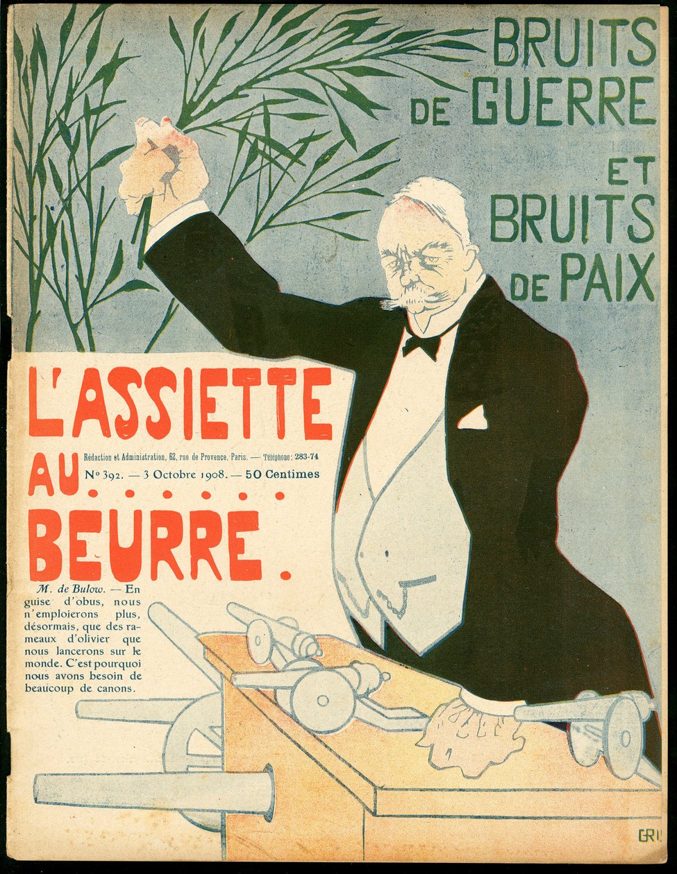 Kansi "" The Butter Plate" -levylle, numero 392, satiirinen väreissä tekijältä Juan Gris