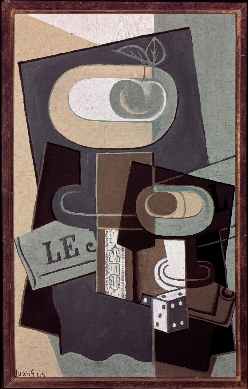 Noppa (öljy kankaalle tekijältä Juan Gris