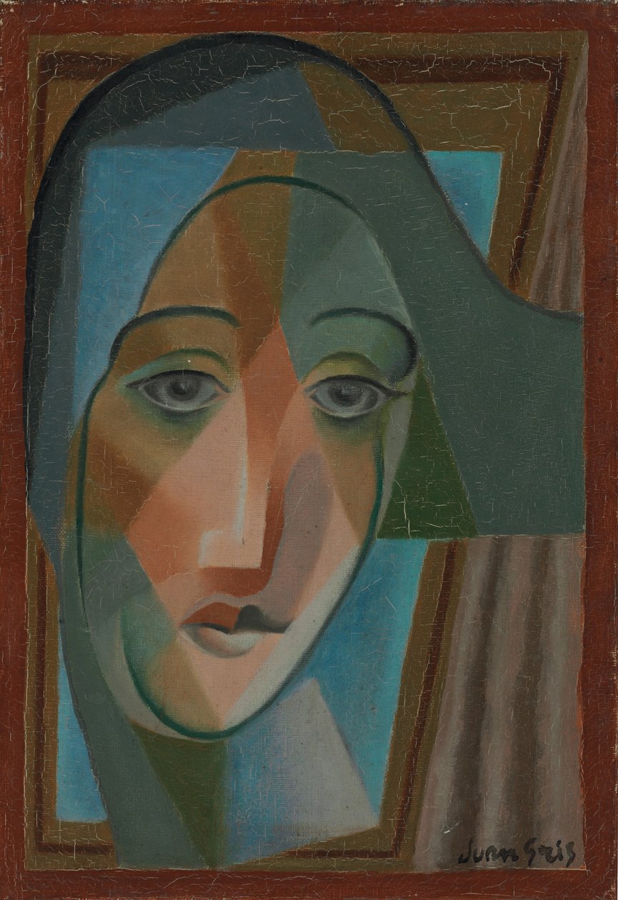 Harlequinin johtaja; Tete d"Arlequin, 1924 tekijältä Juan Gris