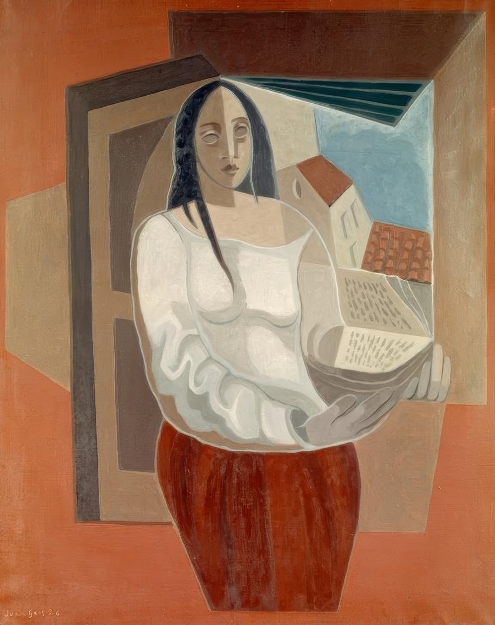 La Femme au livre tekijältä Juan Gris