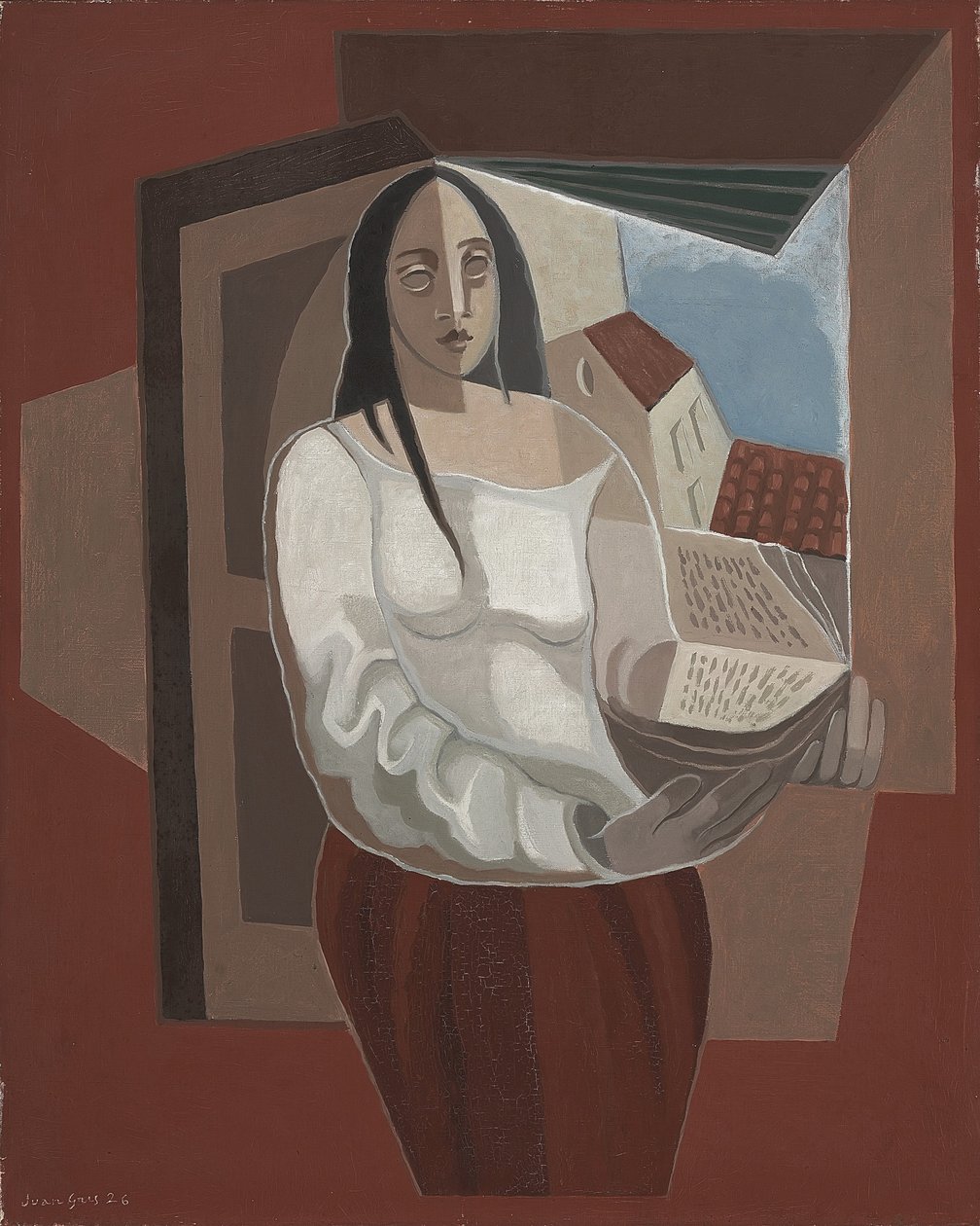 Lukija, 1926 tekijältä Juan Gris