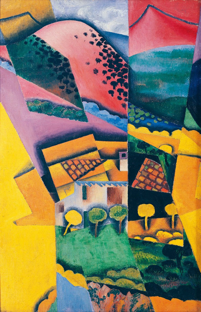 Maisema Ceretissä tekijältä Juan Gris
