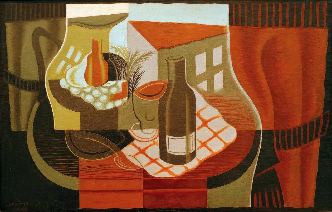 Jalustapöytä ikkunan edessä tekijältä Juan Gris