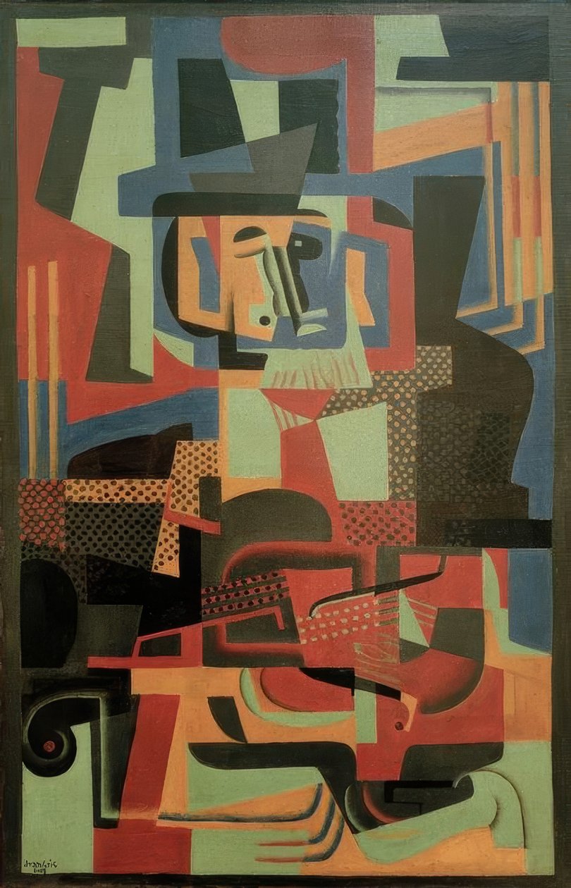 Mies viululla tekijältä Juan Gris
