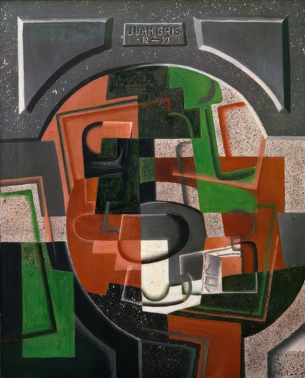 Asetelma lautasella tekijältä Juan Gris