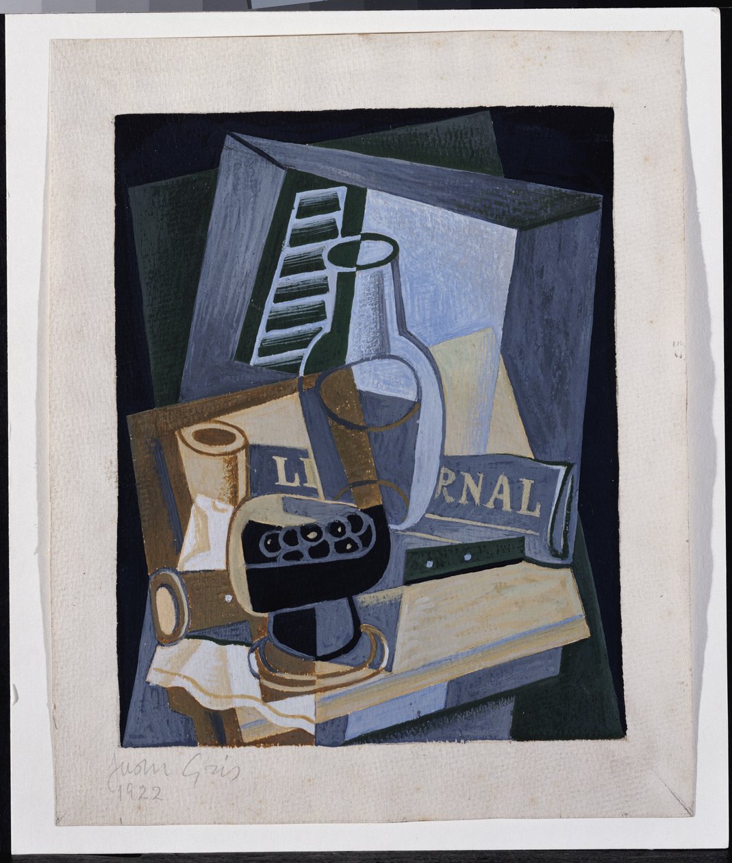 Asetelma ikkunan edessä, 1922 tekijältä Juan Gris