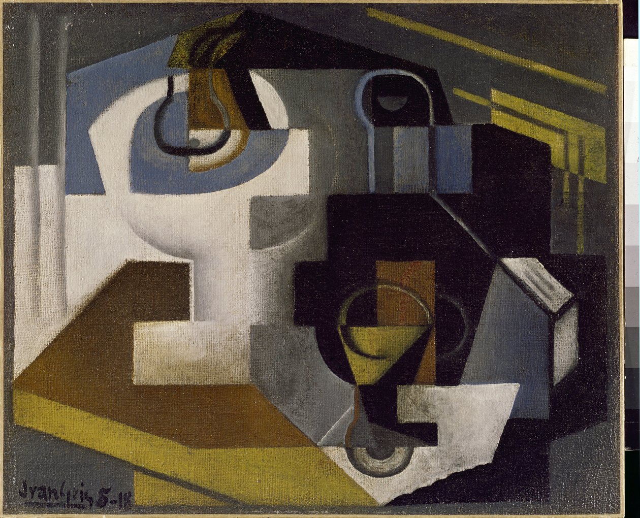Asetelma hedelmäkulholla - Juan Grisin (1887-1927) maalaus tekijältä Juan Gris