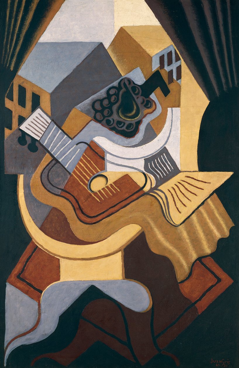 Pöytä ikkunan edessä tekijältä Juan Gris